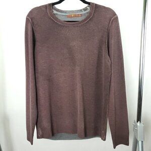 Men's 7 For All Mankind 100% Wool Distressed/Burnout Effect Fine Knit Sweater S